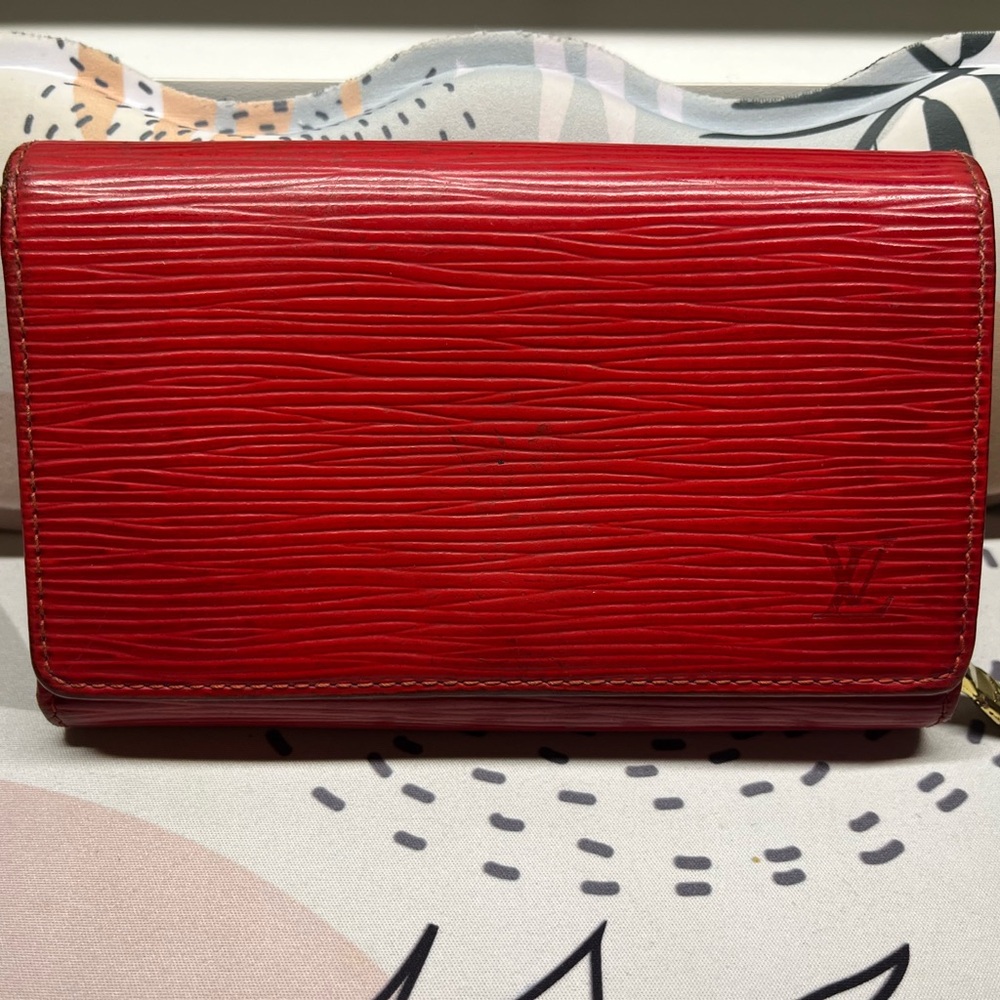 LV Red Epi Wallet (COA included)